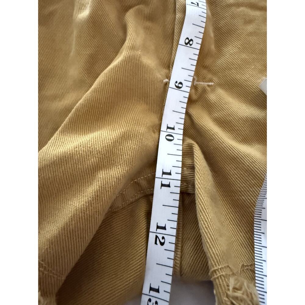 Vintage 1970’s Topps Hong Kong Size 34 Women's Cut Off Yellow Shorts 70s Surfer - Picture 5 of 6
